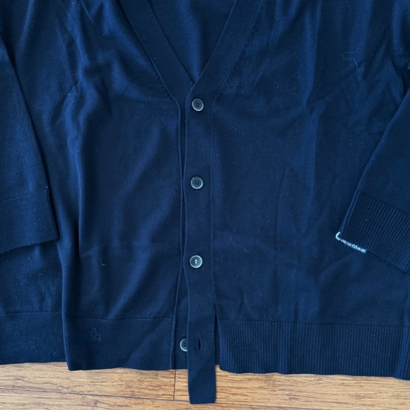 Uniqlo x Anya Hindmarch Navy Cardigan Women’s XL, Unisex Fit Small–Medium Men - Picture 5 of 5